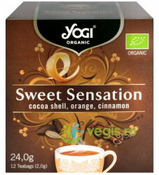 YOGI TEA Ceai cu Cacao, Portocala si Scortisoara Sweet Sensation Ecologic/Bio 12dz