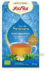 YOGI TEA Ceai cu Ulei Esential Pure Freshness - For the Senses Ecologic/Bio 17dz