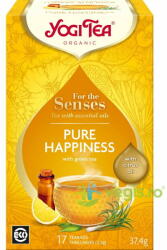 YOGI TEA Ceai cu Ulei Esential Pure Happiness - For the Senses Ecologic/Bio 17dz