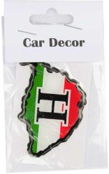 CAR DECOR Matrica, nagy Magyarország, "H" , tricolor