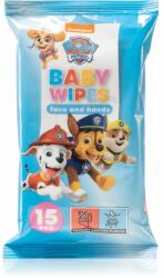  Nickelodeon Paw Patrol Baby Wipes nedves törlőkendők gyermekeknek 15 db