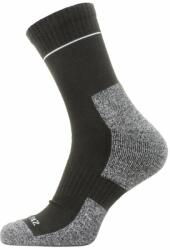 Sealskinz Solo QuickDry Ankle Length Sock Black/Grey M Kerékpáros zoknik