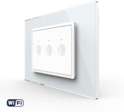 LIVOLO Intrerupator Triplu Wi-Fi cu Touch LIVOLO, standard italian - Serie Noua, Alb