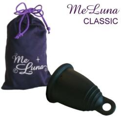Me Luna Cupă menstruală, inel, mărime S, neagră - MeLuna Classic Menstrual Cup