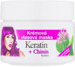 Bione Cosmetics Cremă-Mască pentru păr - Bione Cosmetics Keratin + Quinine Cream Hair Mask 260 ml