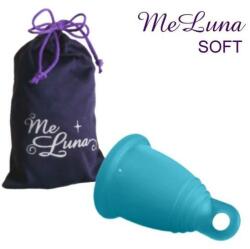 Me Luna Cupă menstruală, inel, mărime M, albastră - MeLuna Soft Menstrual Cup