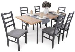  Niki szék Tiffany asztallal - 6 személyes étkezőgarnitúra