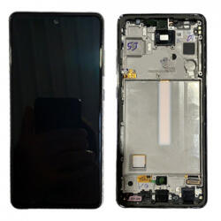Samsung A528B Galaxy A52s 5G LCD Kijelző+Érintőüveg, Fekete, Black (GH82-26861A, GH82-26863A, GH82-26909A, GH82-26910A) Gyári, Service Pack