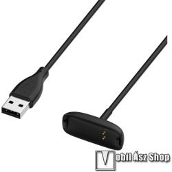  Okosóra USB töltő - mágneses, 1m hosszú - FEKETE - Fitbit Ace 3 / Fitbit Inspire 2