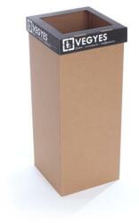 RECOBIN Szelektív hulladékgyűjtő, újrahasznosított, 50 lOffice, fekete