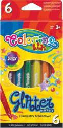 Colorino Filctoll készlet 6 db-os, csillogó, Colorino Glitter
