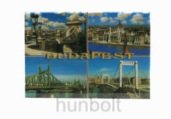  Budapest hűtőmágnes Országház és Hidak 8x 5, 5cm - vinyl