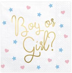 PartyDeco Салфетки Boy or Girl 20 бр