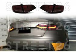 TUNING-TEC Stopuri LED compatibile cu Audi A4 B8 08-11 SEDAN Rosu Fumuriu LED (6416)