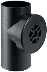 Geberit PE-HD 90°-os tisztító idom kerek revíziós ajtóval, 160mm (369451161)