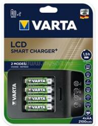 VARTA 57684101441 LCD Smart Charger 4db AA 2100mAh akku + töltő (57684101441) (57684101441)