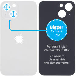 Apple iPhone 13 Mini - Sticlă Carcasă Spate cu Orificiu Mărit pentru Cameră (Starlight), Starlight