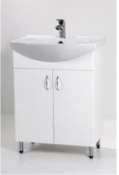 Standard fürdőszoba szekrény bútorlapos mosdókagylóval, mosdós, 2 ajtós, SA65