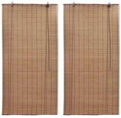 vidaXL Jaluzele din bambus tip rulou, 2 buc. , maro, 120 x 220 cm (3057520) - comfy