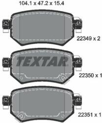 TEXTAR set placute frana, frana disc TEXTAR 2234901 (2234901)
