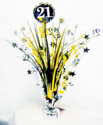 Amscan Happy Birthday Gold 21 asztaldísz 45, 7 cm (DPA9900560)