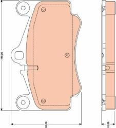TRW set placute frana, frana disc TRW GDB1778 (GDB1778)