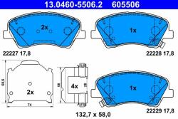 ATE set placute frana, frana disc ATE 13.0460-5506.2 (13.0460-5506.2)
