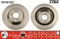 TRW Disc frana TRW SINGLE DF4916S (DF4916S)