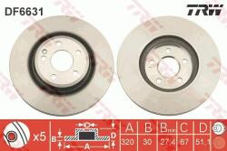 TRW Disc frana TRW DF6631 (DF6631) - automobilus