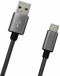 mobilNET Cablu de date MobilNET USB-C 2A 1m Gri metalic