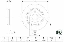 Bosch Disc frana BOSCH 0 986 479 F78 (0 986 479 F78) - automobilus