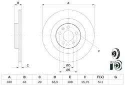 Bosch Disc frana BOSCH 0 986 479 E87 (0 986 479 E87) - automobilus