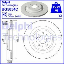 DELPHI féktárcsa DELPHI BG5054C (BG5054C)