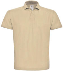 B and C Férfi galléros póló rövid ujjú B&C Piqué Polo Shirt - PUI10 - S, Homokbarna