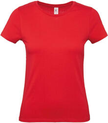 B and C Csomag akciós póló (minimum 5 db) Női rövid ujjú póló B&C #E150 /women T-Shirt -3XL, Piros