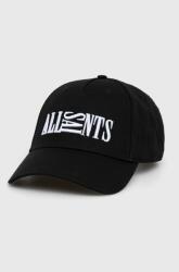 AllSaints șapcă din bumbac culoarea negru, cu imprimeu PPYY-CAM0F8_99X