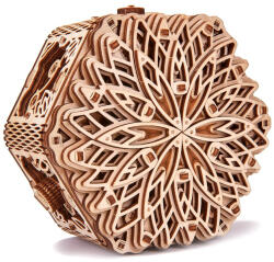 Wood Trick Puzzle 3D Mecanic, cutiuta muzicala, Floare misterioasa, 278 piese (WDTK045)