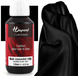  H Dupont Classique gőzfixálós selyemfesték 125 ml -100 fekete, black