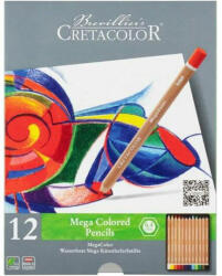 CRETACOLOR MegaColor színesceruza készlet - 12 db