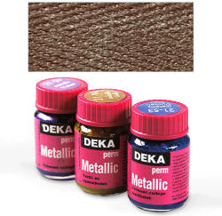 Deka Perm Metallic metál textilfesték 25 ml - 84 barna