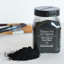 Sennelier pigment - 755, ivory black, 120 g