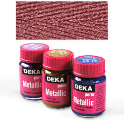 Deka Perm Metallic metál textilfesték 25 ml - 15 piros