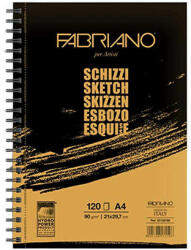 Fedrigoni Schizzi rajz- és vázlattömb, 90 g, 120 lap, A4, oldalt spirálos