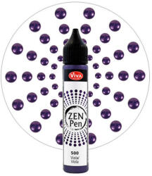 Viva Decor Zen Pen pöttyöző festéktoll, 28 ml - viola