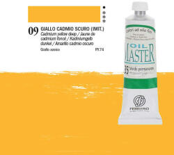 Ferrario Master olajfesték, 60 ml - 09, cadmium yellow deep
