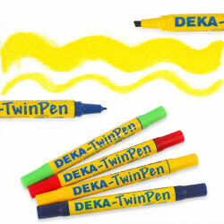 Deka TwinPen kétvégű textilfilc - 05 sárga