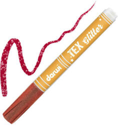Darwi Tex Glitter textilfilc sötét anyagra - piros