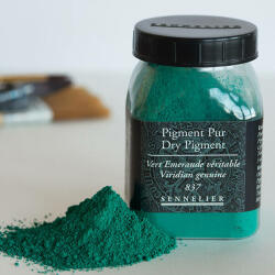 Sennelier pigment - 837, viridian (genuine), 80 g