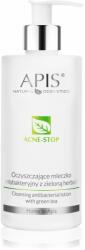 APIS NATURAL COSMETICS Acne-Stop Home TerApis tisztító és sminkeltávolító tej zöld teával 500 ml