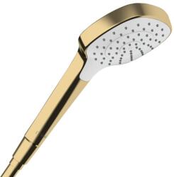 Hansgrohe Croma Select E 1jet kézizuhany polírozott arany/fehér EcoSmart 9 l/perc 26815990 (26815990)